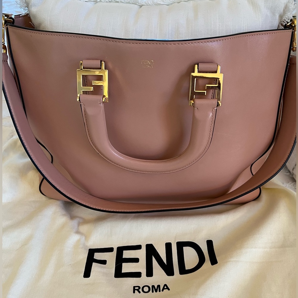 Fendi Vitello Glacier Medium Tote